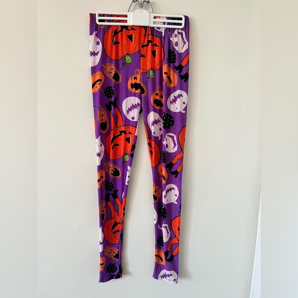 Halloween Themed Pumpkin Leggings